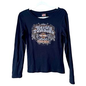 Harley Davidson Women’s Skagway Alaska Long Sleeve Graphic Shirt